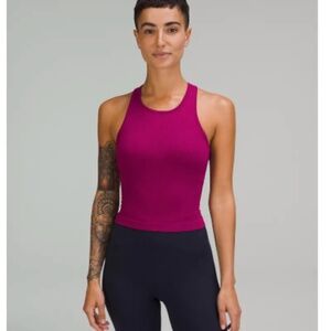 Lululemon Ebb to Street Cropped Racerback Tank Top